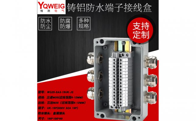 WG25-3A3-15UK-JS鑄鋁端子接線(xiàn)盒